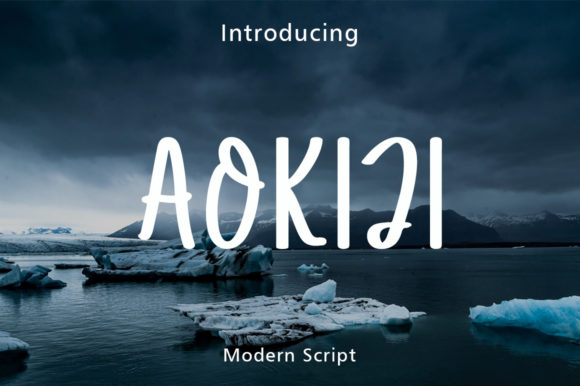Aokiji Font Review: A Sweet Script Handwritten Typeface for Branding