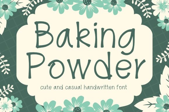 Baking Powder Font: Sweet Handwritten Style for Crafters