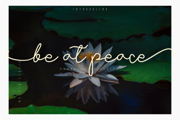 Be at Peace Font for Calm Editorial Design
