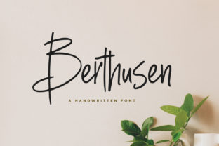 Berthusen Font: Natural Handwriting for Branding
