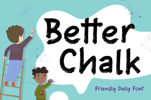 Better Chalk Font for Editorial Design and Content Branding