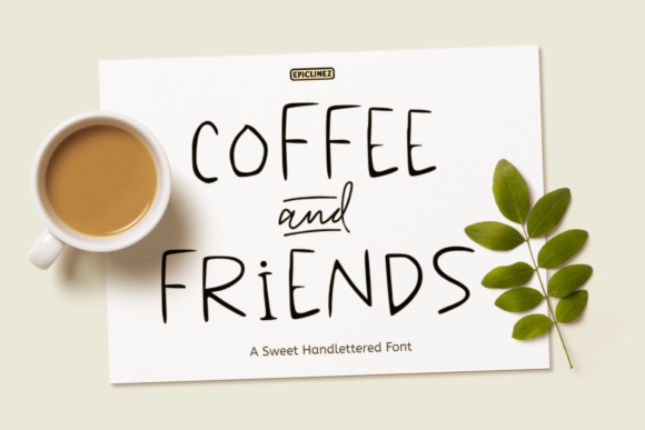 Coffee Friends Font: Sweet Handwritten Style for Digital Marketing
