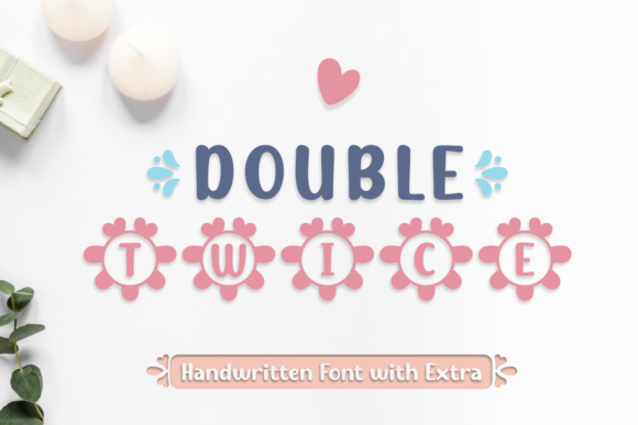 Double Twice Font Review for Handmade Products