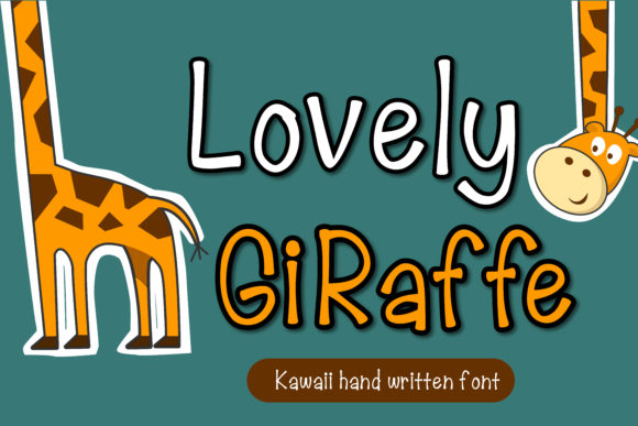 Lovely Giraffe Font for Small Business Branding