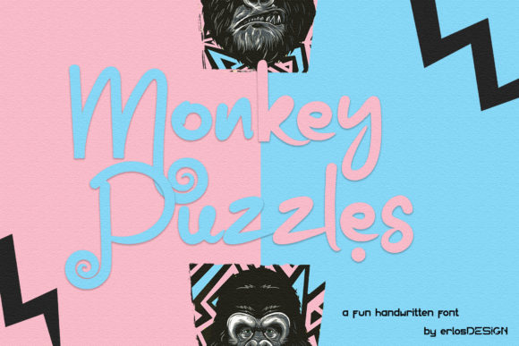 Monkey Puzzles Font for Editorial Design and Publishing