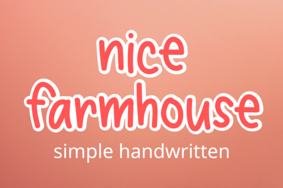 Nice Farmhouse Font for Editorial Design and Publishing