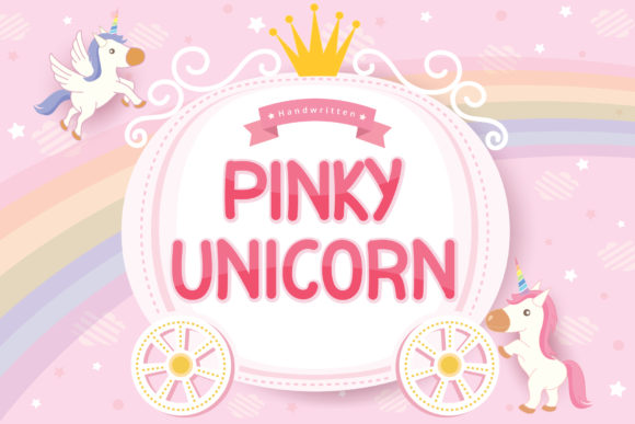 Pinky Unicorn Font: A Sweet Handwritten Typeface for Branding