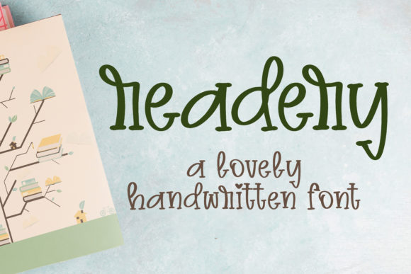 Readery Font: Friendly Handwritten Typography for Editorial Design