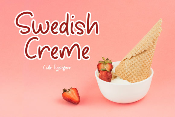 Swedish Creme Font for Handmade Labels and Creative Designs