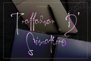 Trafalgar D Signature Font for Small Business Branding
