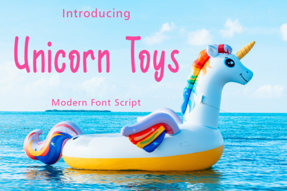 Unicorn Toys Font: Sweet Handwritten Type for Editorial Design